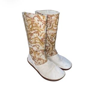El Naturalista Sustainable Women's Boots with felted yarn shaft Size 39 (8.5)